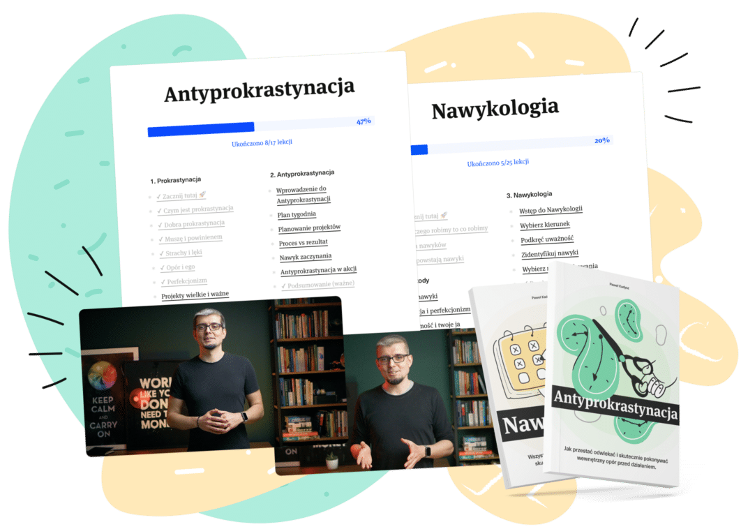 Pakiet Kursów Nawykologia + Antyprokrastynacja